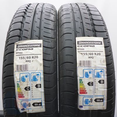4. 155 60 20 4x BRIDGESTONE 155/60 R20 80Q Ecopia EP500 BMW Sommerreifen 2021 Ungebraucht  