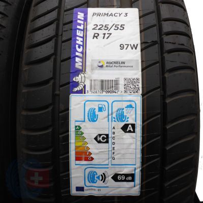 2. 225 55 17 2x MICHELIN 225/55 R17 97W XL Primacy 3 Sommerreifen 2017 WIE NEU VOLL