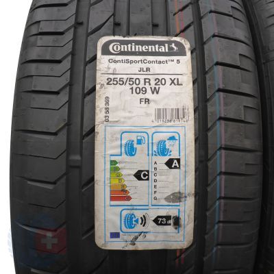 2. 255 50 20 2x CONTINENTAL 255/50 R20 109W XL SUV ContiSportContact5  JLR Sommerreifen 2019 VOLL Wie Neu