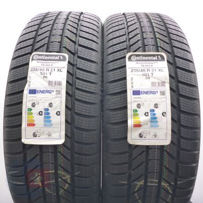 4.  235 45 21 4x CONTINENTAL 235/45 R21 101T XL  WinterContact TS 870 P Winterreifen 2022 Ungebraucht  