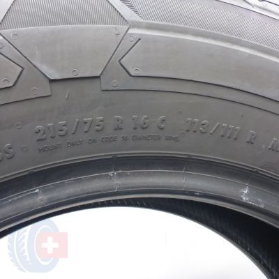 6. 215 75 16C 2x CONTINENTAL 215/75 R16C 113/111R VanContact Winter Winterreifen 2018 7-6,8mm