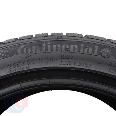 4. 1 x CONTINENTAL 245/45 R19 102V XL BMW ContiwinterContact TS810S RunFlat Winterreifen 2021 WIE NEU VOLL