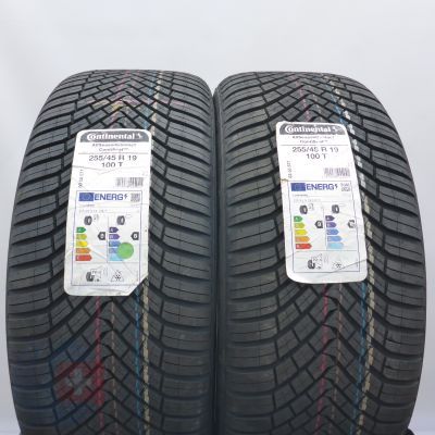3.  255 45 19 4x CONTINENTAL  255/45 R19 100T AllSeasonContact+ SEAL Ganzjahresreifen 2023 VOLL WIE NEU