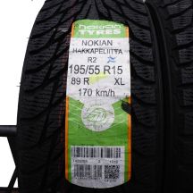 2. 2 x NOKIAN 195/55 R15 89R XL Hakkapeliitta R2 Wintereifen 2017 WIE NEU VOLL