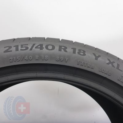 5. 215 40 18 1x CONTINENTAL 215/40 R18  89Y XL PremiumContact 6 Sommerreifen 2022 Ungebraucht  