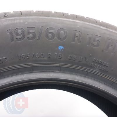 7.  195 60 15 4x CONTINENTAL 195/60 R15  88H EcoContact 6 Sommerreifen 2020 Ungebraucht  