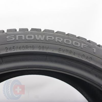6.  245 40 19 4x NOKIAN  245/40 R19 98V  Snowproof 1 Winterreifen 2023/24 6,8-6,5mm