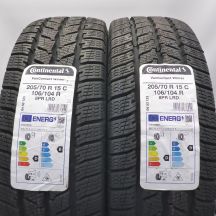 4. 205 70 15C 4x CONTINENTAL 205/70 R15C 106/104R VanContact Winter Winterreifen 2022 VOLL