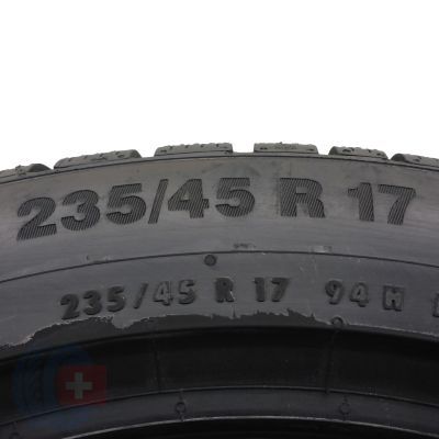 6. 235 45 17 4x CONTINENTAL 235/45 R17 94H WinterContact TS850P Winterreifen 2021 VOLL Wie Neu