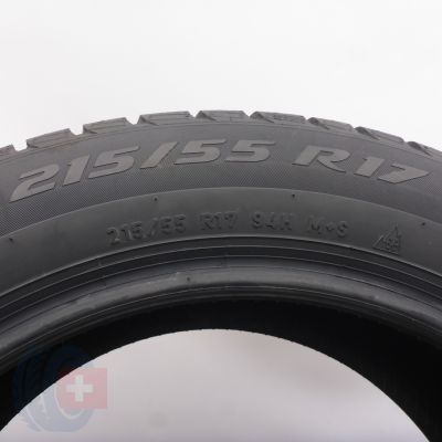 4. 215 55 17 1x PIRELLI 215/55 R17 94H Sottozero 3 Winter Seal Winterreifen 2025 VOLL WIE NEU