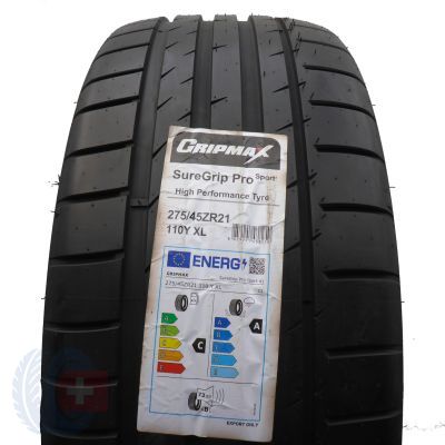 275 45 21 1x GRIPMAX 275/45 R21 110Y XL  SureGrip  Pro Sport Sommerreifen 2022 VOLL WIE NEU 