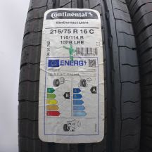 2. 215 75 16C 4x CONTINENTAL 215/75 R16C 113/111R VanContact Ultra Sommerreifen 2023 VOLL WIE NEU