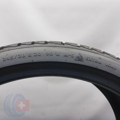 4.  245 30 20 2x CONTINENTAL 245/30 R20 90W XL ContiWinterContact TS 830 P Winterreifen 2019 7,6-7,5mm