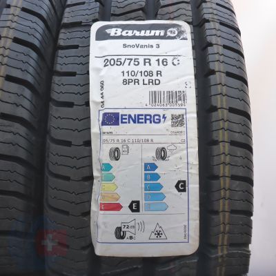 2.  205 75 16C BARUM  205/75 R16C 110/108R SnoVanis 3 Winterreifen 2022 Ungebraucht  