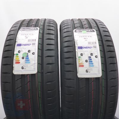 3. 215 40 18 4x CONTINENTAL 215/40 R18 89Y XL PremiumContact7 Sommerreifen 2024 WIE NEU VOLL