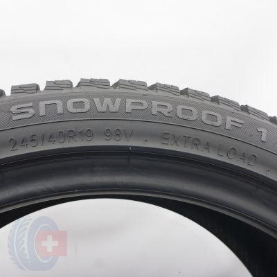 6. 245 40 19 4x NOKIAN 245/40 R19 98V XL Snowproof 1 Winterreifen 2024 7,2mm