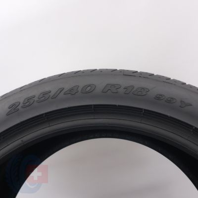5. 255 40 18 2x PIRELLI 255/40 R18 99Y XL PZero MO Sommerreifen 2019 WIE NEU VOLL