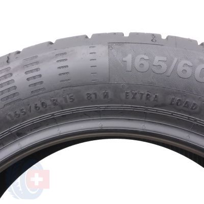 6. 4 x CONTINENTAL 165/60 R15 81H XL ContiEcoContact 5 Sommerreifen 2020 VOLL Like New