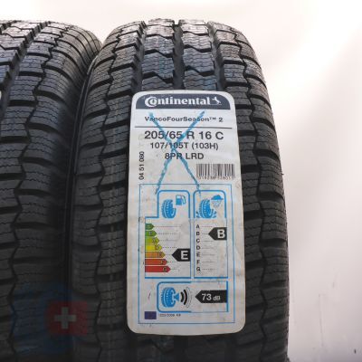 2. 205 65 16C 2x CONTINENTAL 205/65 R16C 107/105T VancoFourSeason 2 Ganzjahresreifen 2021 Ungebraucht  