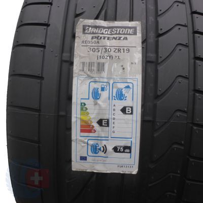 2. 2 x BRIDGESTONE 305/30 ZR19 102Y XL Potenza RE050A N1 Sommerreifen 2020 VOLL WIE NEU