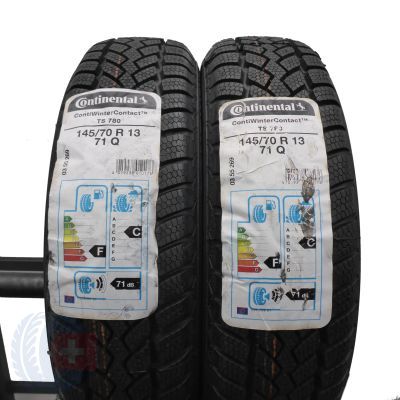 5. 145 70 13 4x CONTINENTAL 145/70 R13 71Q ContiWinterContact TS780 Winterreifen 2018 WIE NEU VOLL