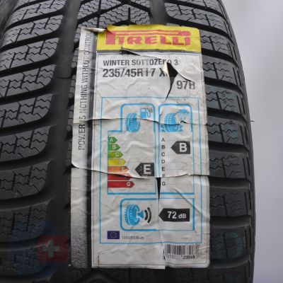 4. 235 45 17 2x PIRELLI 235/45 R17 97H XL Winter Sottozero 3 Winterreifen 2013 UNGEBRAUCHT