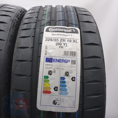 3. 225 35 19 2x CONTINENTAL 225/35 R19 88Y XL SportContact 6 Sommerreifen 2022 VOLL