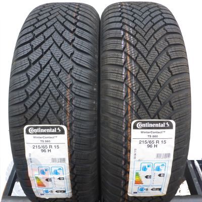 5. 4 x CONTINENTAL 215/65 R15 96H WinterContact TS860 Winterreifen 2020 WIE NEU VOLL