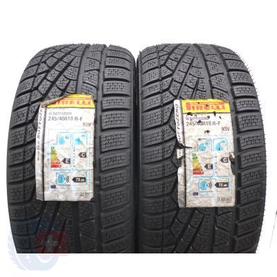 2 x PIRELLI  245/40 R18  93V Sottozero Winter 240 RUN FLAT Winterreifen 2011/12 Ungebrauchte 