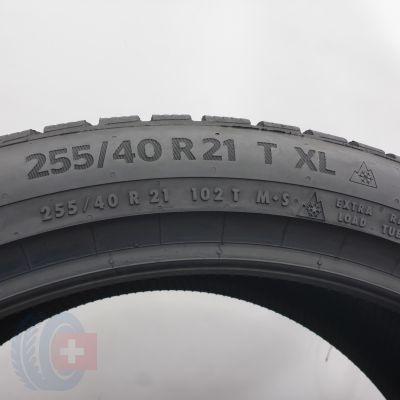 7. 255 40 21 4x CONTINENTAL 255/40 R21 102T XL WinterContact TS 870 P Winterreifen  2024 8,8-8,5mm