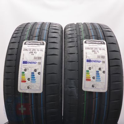 225 35 19 2x CONTINENTAL 225/35 R19 88Y XL SportContact 6 Sommerreifen 2022 VOLL