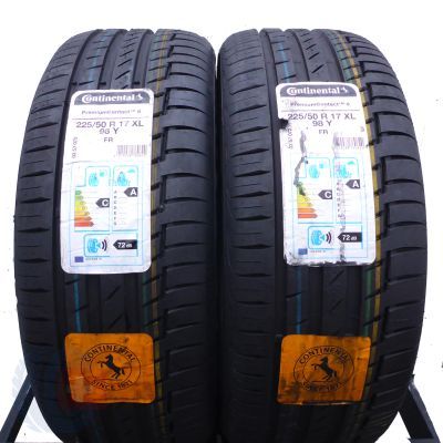 3.  225/50 R17 4x CONTINENTAL 98Y XL PremiumContact6 Sommerreifen 2019 VOLL WIE NEU 