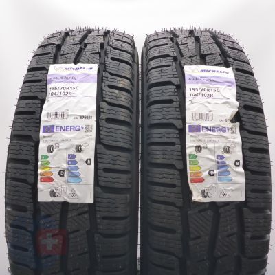5. 195 70 15C 4x MICHELIN 195/70 R15C 104/102R Agilis Alpin Winterreifen 2025 WIE NEU VOLL