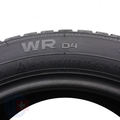 6. 4 x NOKIAN 195/50 R15 82H WR D4 Winterreifen 2018 WIE NEU 7,2-7,5mm