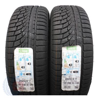 4. 205 55 17 4x NOKIAN 205/55 R17 91H WR A4 Run Flat Winterreifen 2018 VOLL WIE NEU