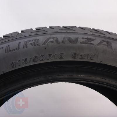6. 215 50 18 4x BRIDGESTONE 215/50 R18 92W Turanza T001 Sommerreifen 2024 7,2-7,5mm