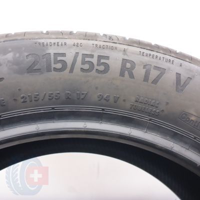 4. 215 55 17 2x CONTINENTAL 215/55 R17 94V EcoContact 6 Seal Sommerreifen 2025 VOLL
