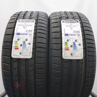 4.  225 40 18 4x CONTINENTAL 225/40 R18 92Y XL ContiSportContact 5 M0 Sommerreifen 2023 Ungebraucht   