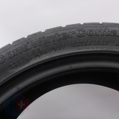 4. 225 45 18 2x CONTINENTAL 225/45 R18 95V XL ContiWinterContact TS 790 V Winterreifen 2013 VOLL Ungebraucht  