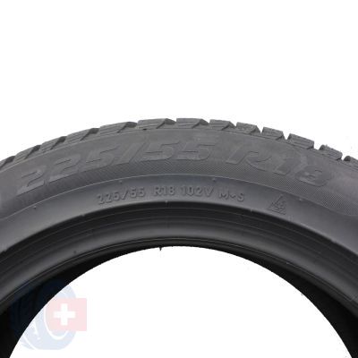 6. 4 x PIRELLI 225/55 R18 102V XL Winter Sottozero 3 A0 Winterreifen 2022 WIE NEU VOLL