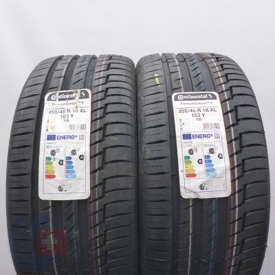 255 45 18 2x CONTINENTAL 255/45 R18 103Y XL PremiumContact6 Sommerreifen 2022 WIE NEU VOLL