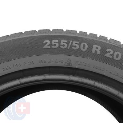 6. 255 50 20 4x CONTINENTAL 255/50 R20 109H XL ContiWinterContact TS830P A0 Winterreifen 2018 7,2-7,8mm Wie Neu