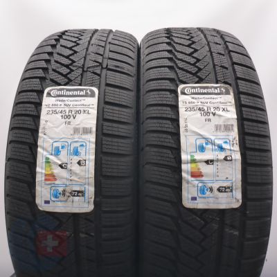 3. 235 45 20 4x CONTINENTAL 235/45 R20 100V XL WinterContact TS 850 P SUV SEAL Winterreifen 2020 Ungebraucht  