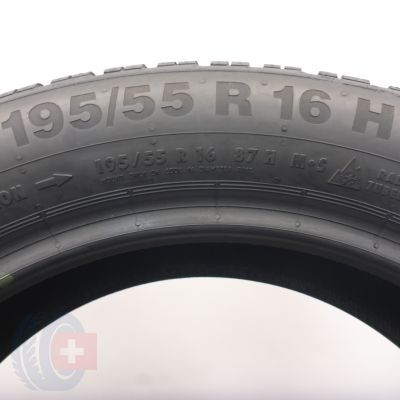 4. 195 55 16 1x CONTINENTAL 195/55 R16 87H ContiWinterContact TS 850 Winterreifen 2015 6,5mm