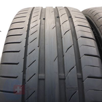 2. 235 55 18 2x CONTINENTAL 235/55 R18 100V ContiSportContact 5 SUV Sommerreifen 2018 5,2-5,8mm