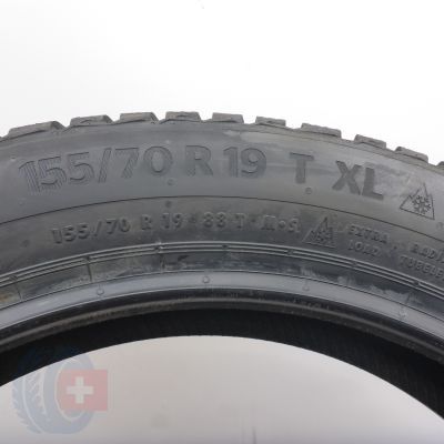 7. 155 70 19 4x CONTINENTAL 88T XL WinterContact TS870 Winterreifen 2024 VOLL WIE NEU 