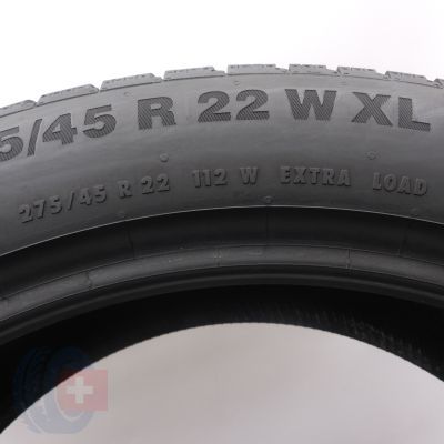 5. 275 45 22 2x CONTINENTAL 275/45 R22 112W XL WinterContact TS850P SUV Winterreifen 2023 WIE NEU 8-8,2mm