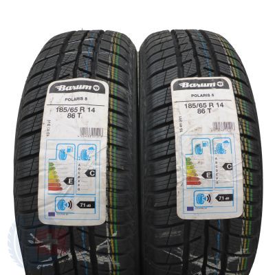 2 x BARUM 185/65 R14 86T Polaris 5 Winterreifen 2019 WIE NEU VOLL