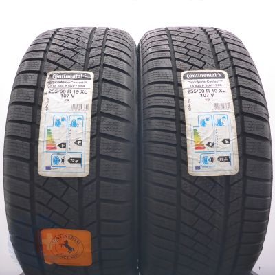 255 50 19 2x CONTINENTAL 255/50 R19 107V ContiWinterContact TS 830 P BMW RFT Winterreifen 2015 Ungebraucht  