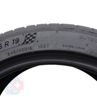 6. 245 45 19 4x MICHELIN 245/45 R19 102Y XL Pilot Sport 4 AO Sommerreifen 2021 VOLL Wie Neu